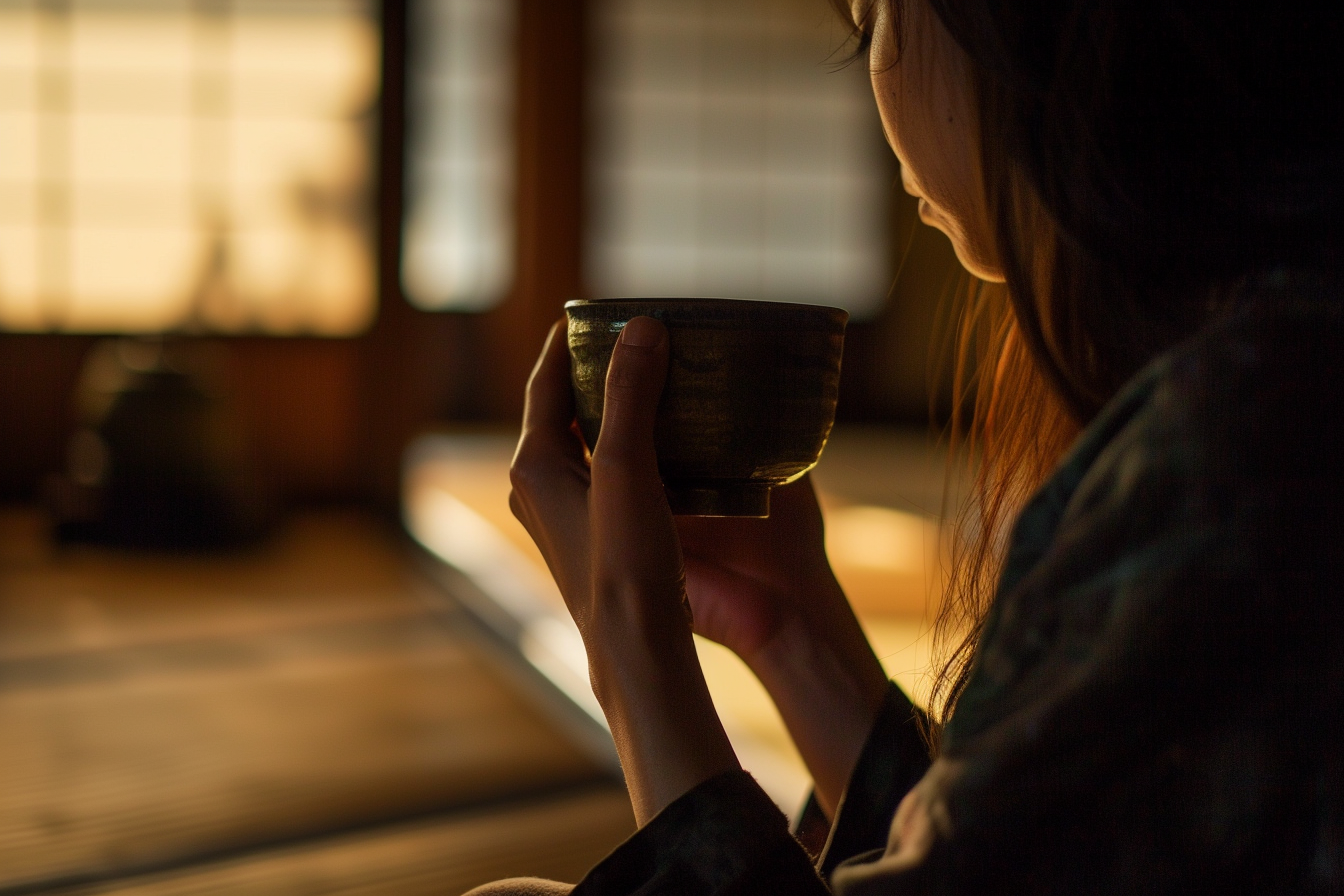 Image gratuite Personne buvant du saké 2