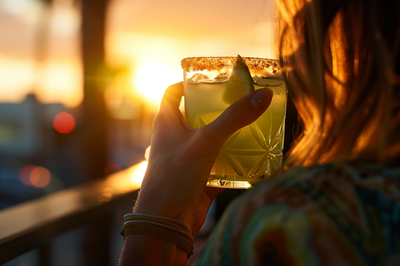 Image gratuite Personne buvant un Margarita 2