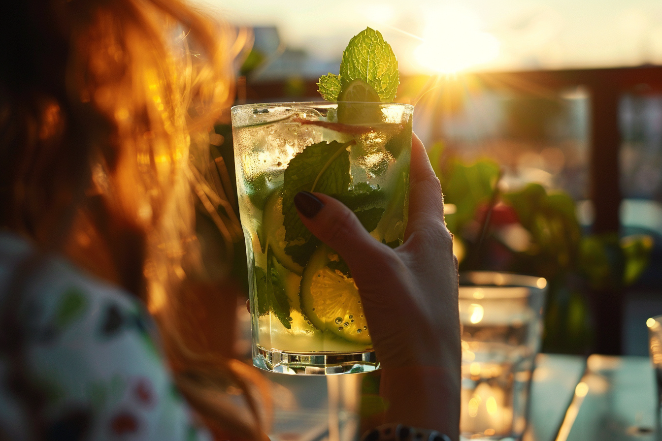 Image gratuite Personne buvant un Mojito 2