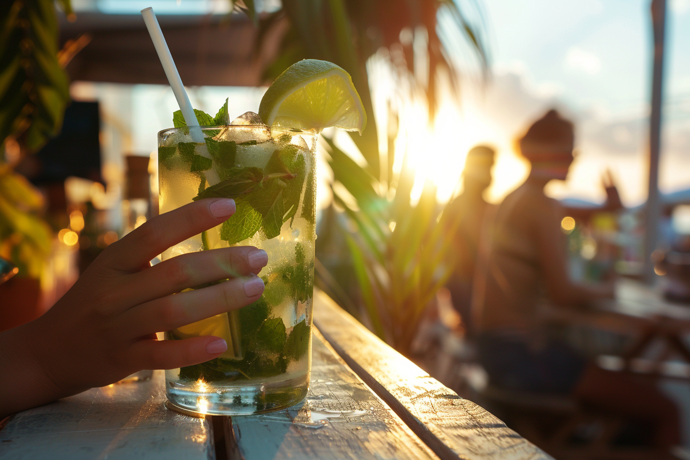 Image gratuite Personne buvant un Mojito 3