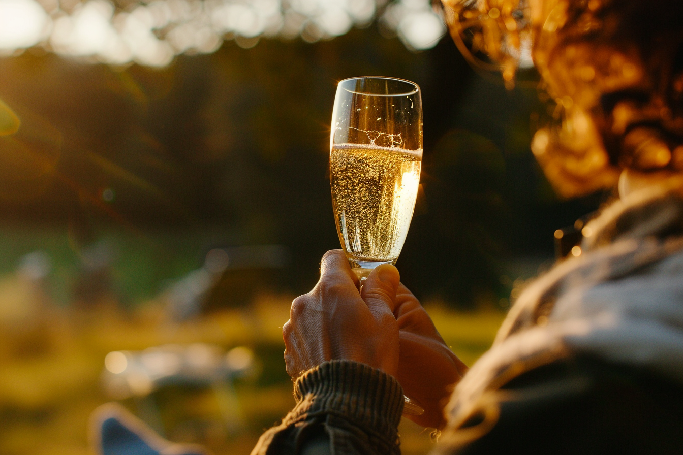 Image gratuite Personne buvant un verre de champagne 5