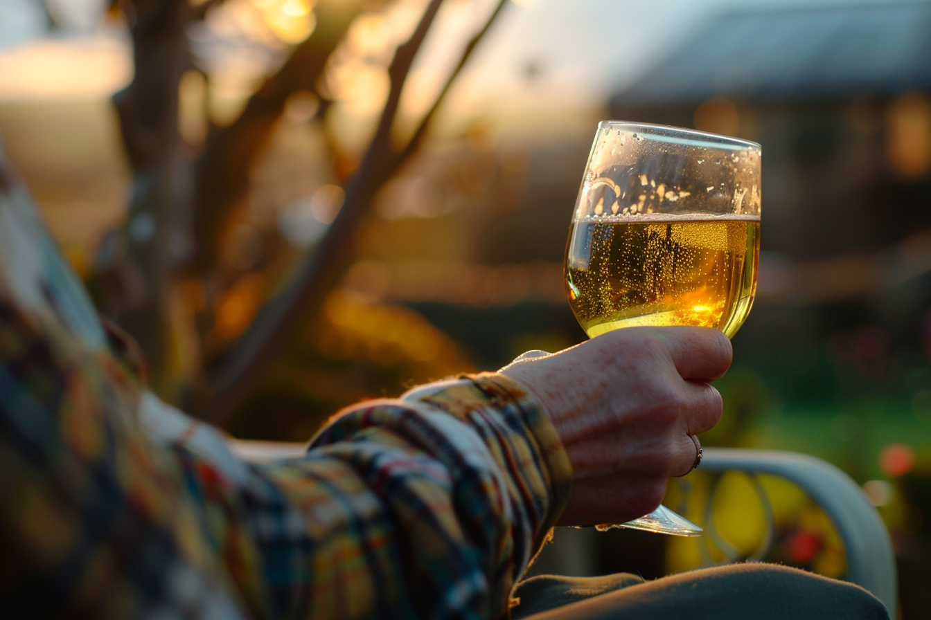 Image gratuite Personne buvant un verre de cidre 2
