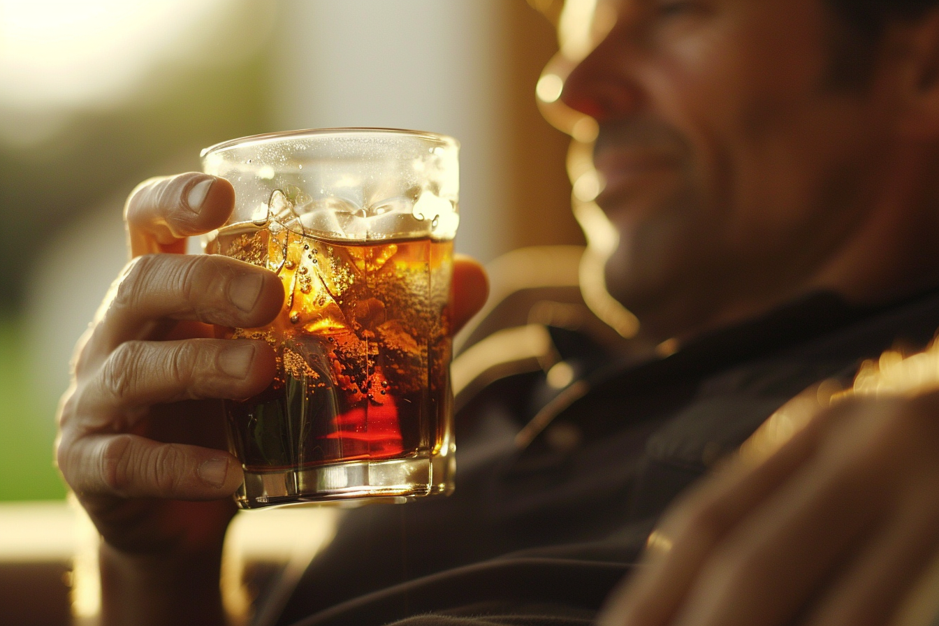 Image gratuite Personne buvant un verre de cola 2