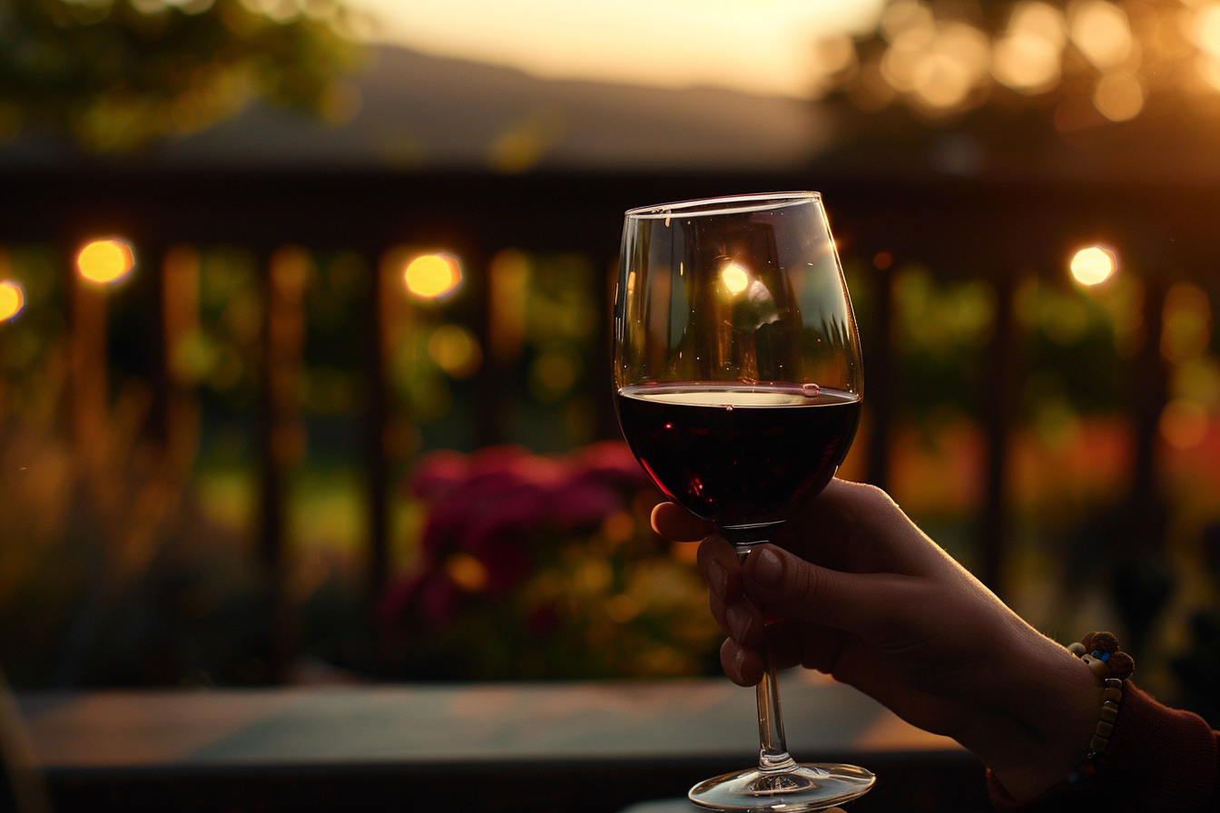 Image gratuite Personne buvant un verre de vin rouge 3