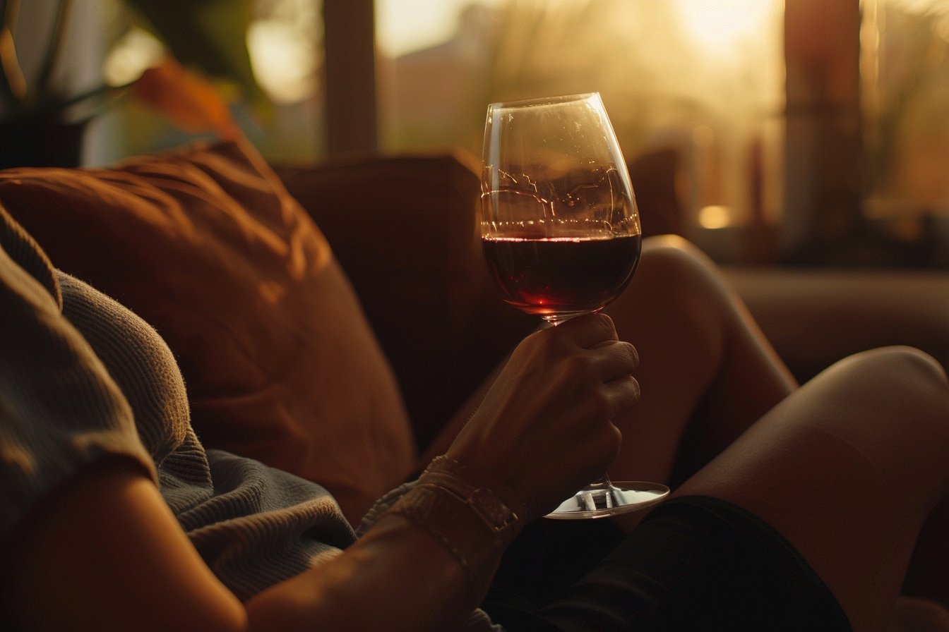 Image gratuite Personne buvant un verre de vin rouge 4