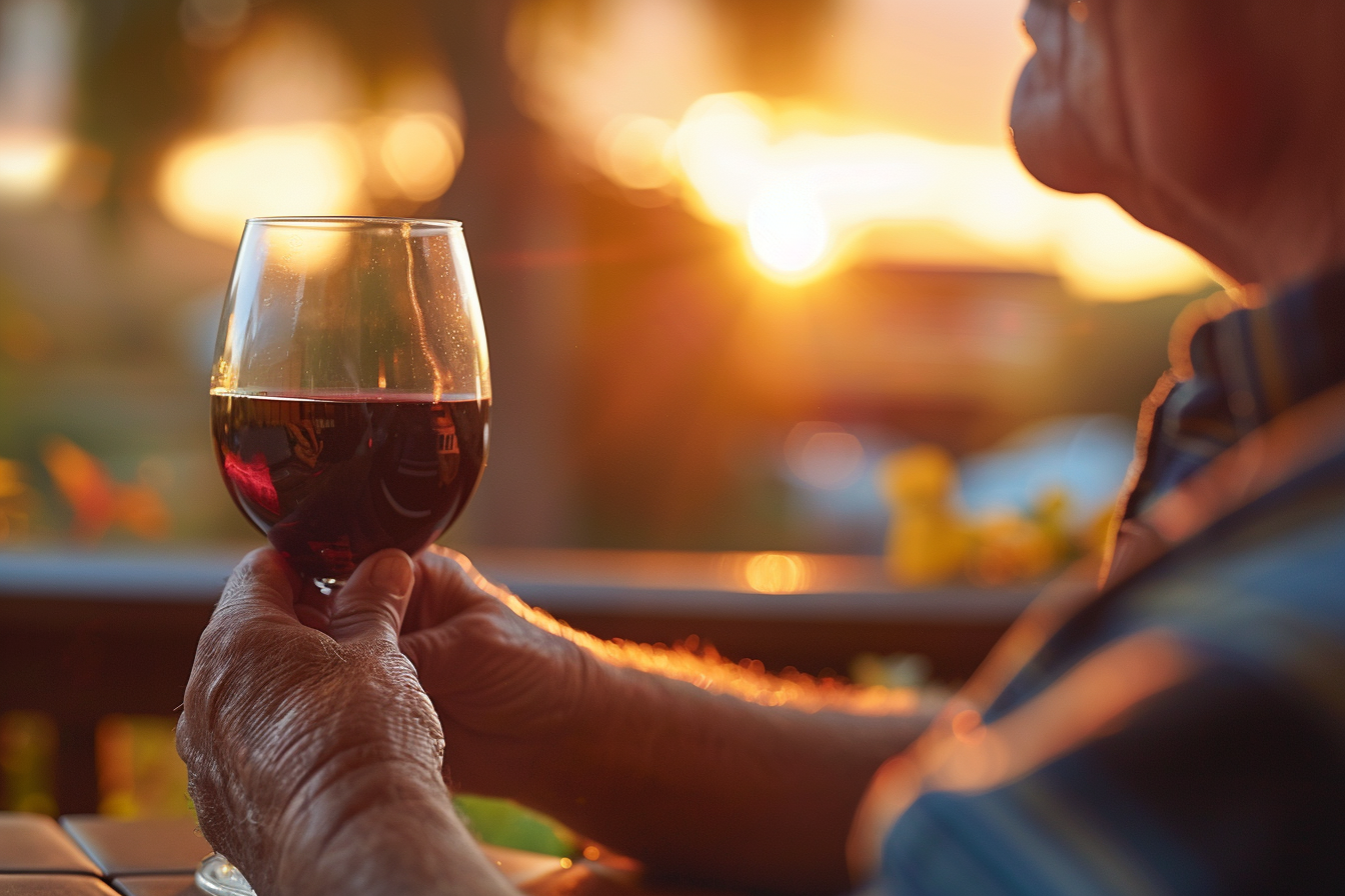 Image gratuite Personne buvant un verre de vin rouge 5