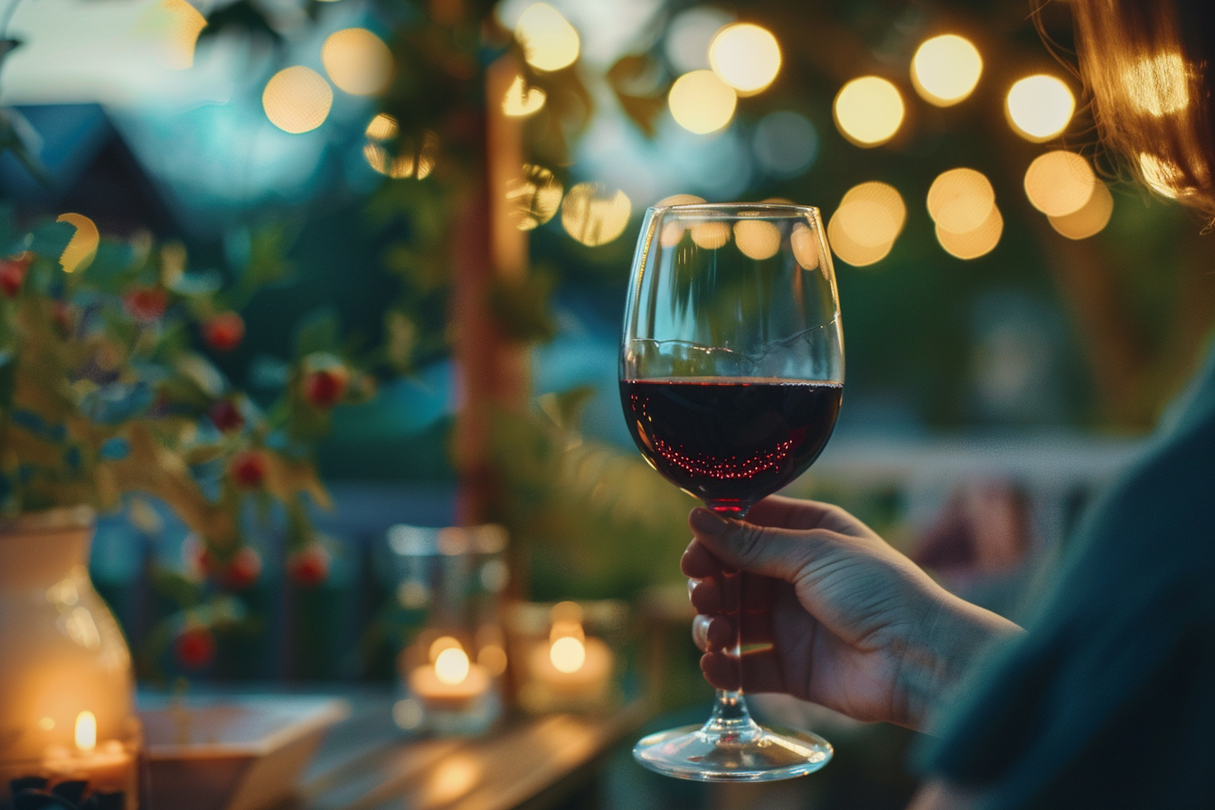 Image gratuite Personne buvant un verre de vin rouge 6