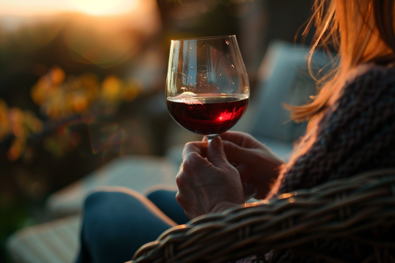 Image gratuite Personne buvant un verre de vin rouge 7