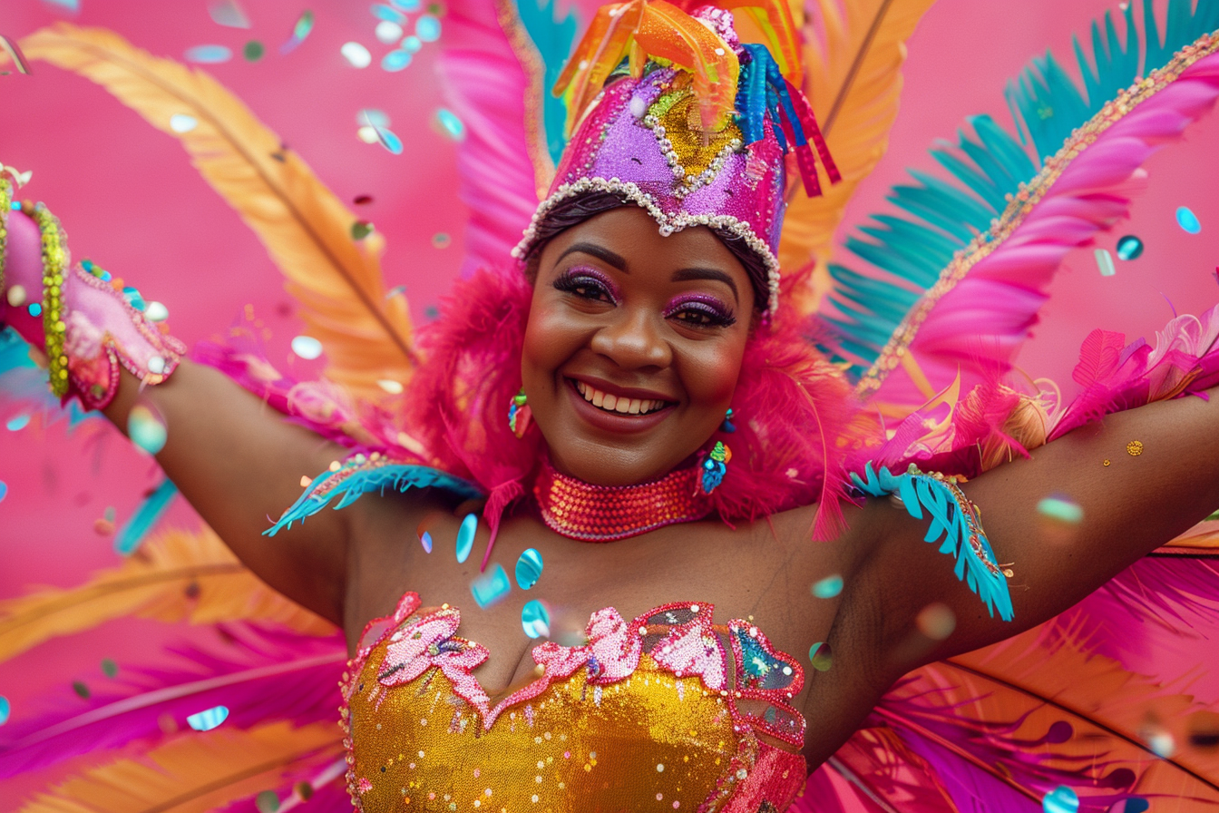 Image gratuite Personne en tenue de char de carnaval 1
