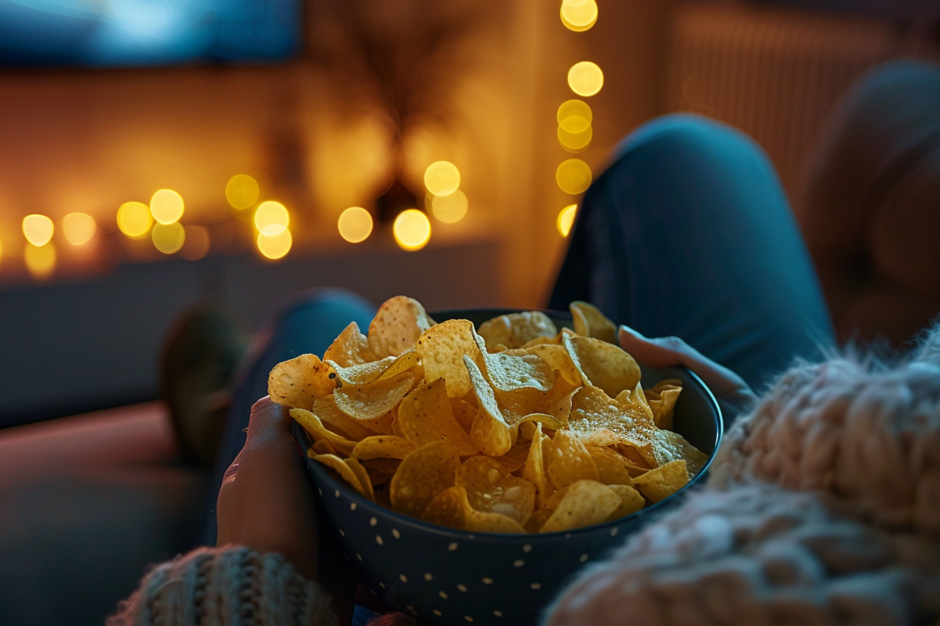 Image gratuite Personne mangeant des chips 1