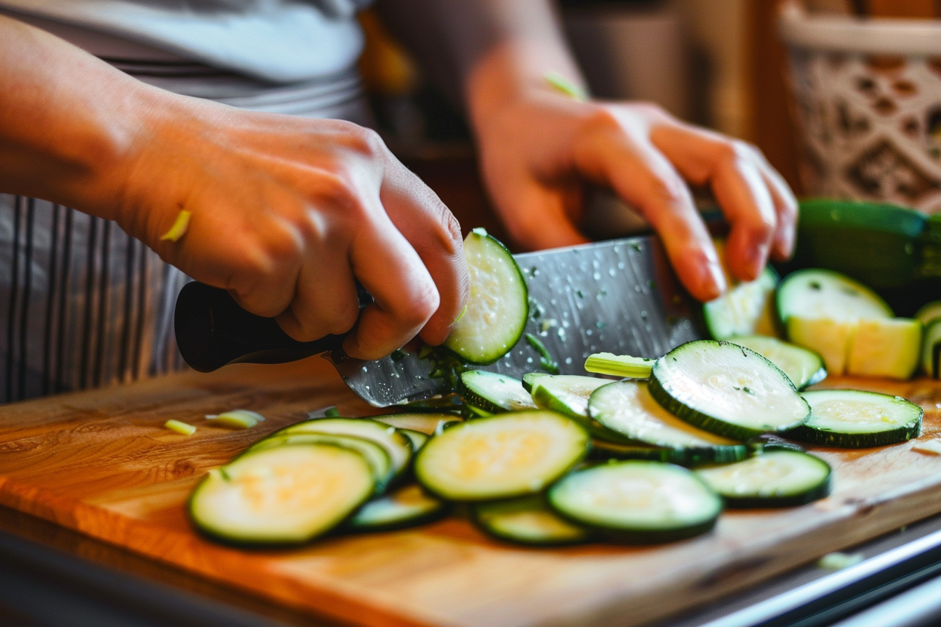 Image gratuite Personne mangeant des courgettes 3