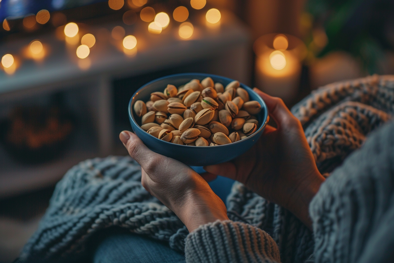 Image gratuite Personne mangeant des pistaches 1