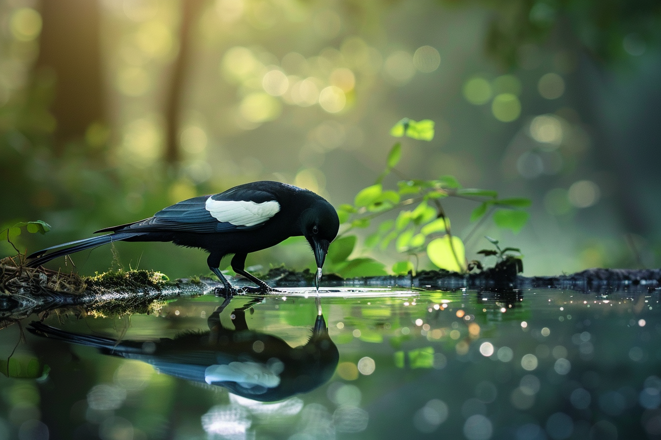 Image gratuite Pie et étang 3