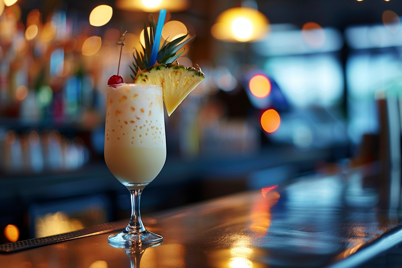 Image gratuite Piña Colada en bar moderne 1