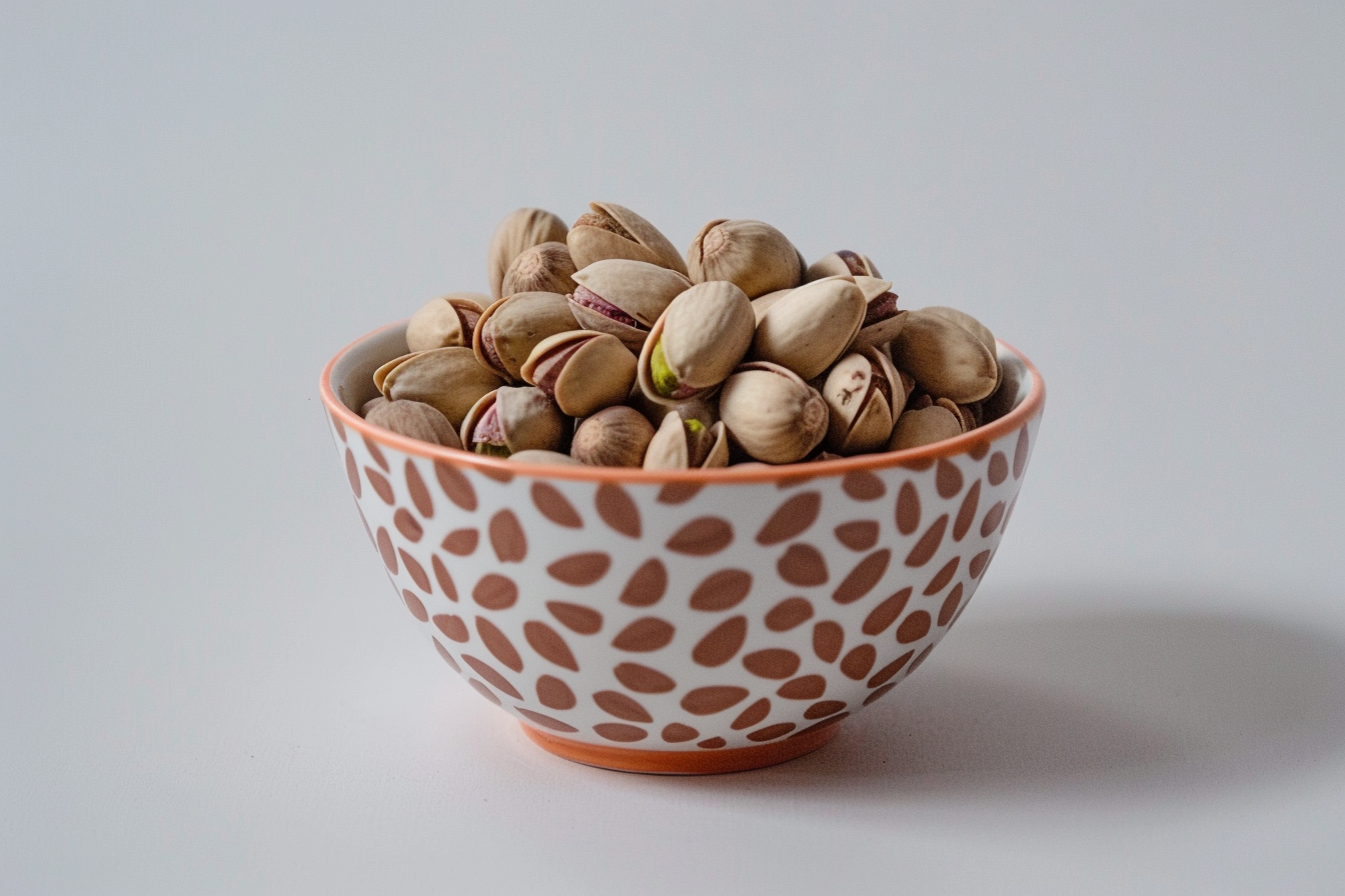 Image gratuite Pistaches sur fond blanc 1