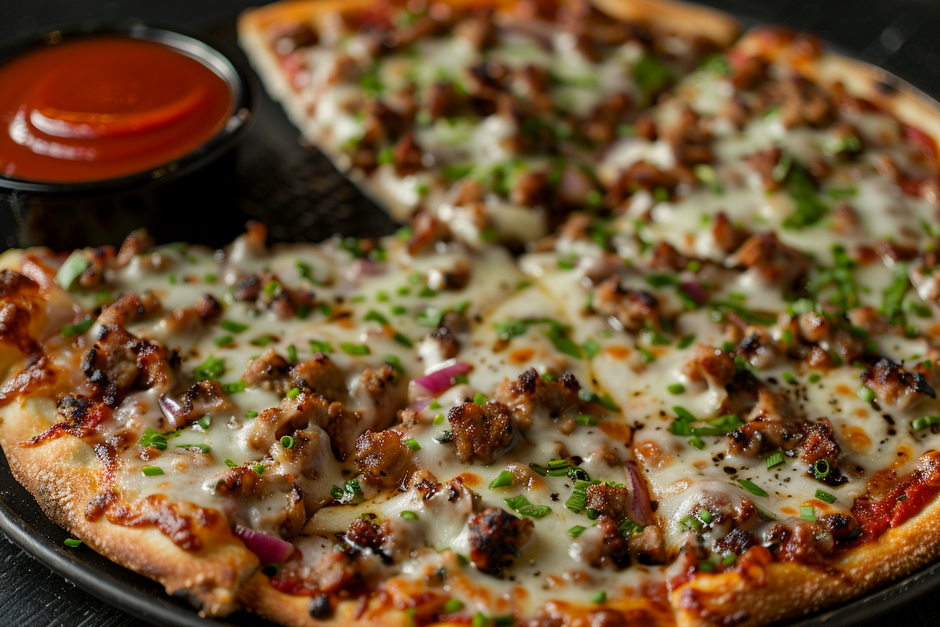 Image gratuite Pizza avec sauce à part 3