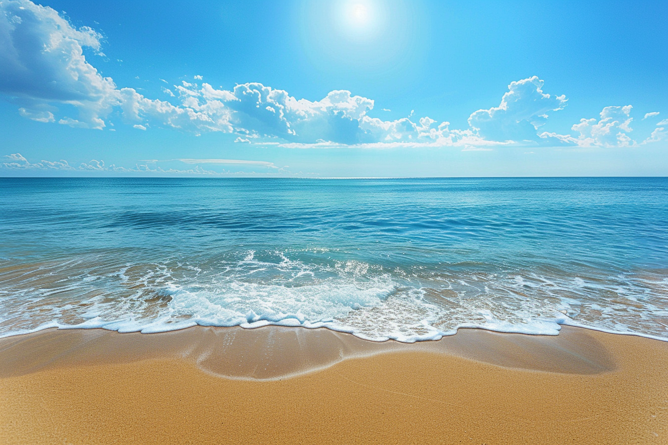 Image gratuite Plage baignée de soleil 1