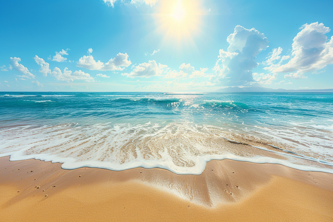 Image gratuite Plage baignée de soleil 2