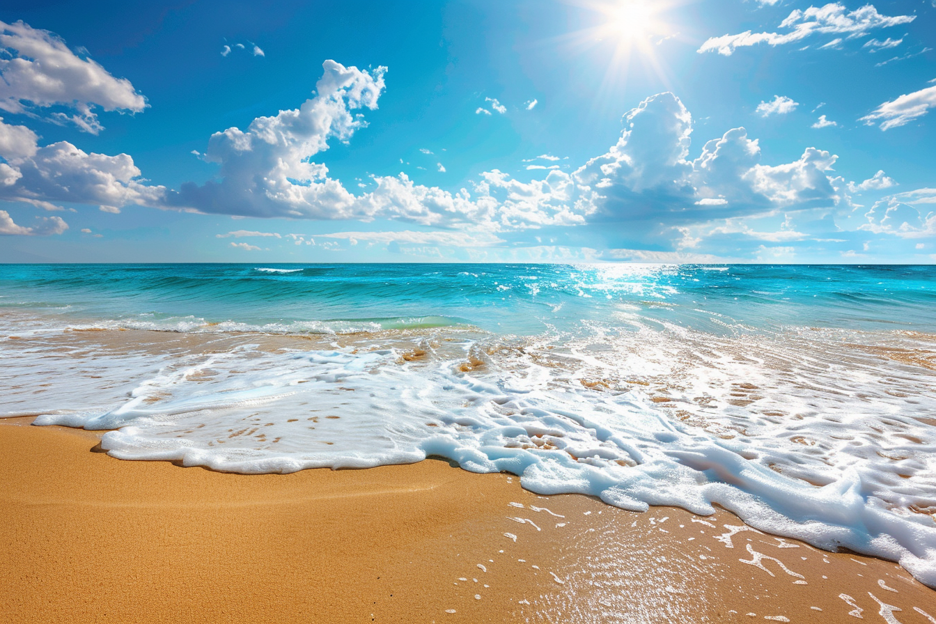 Image gratuite Plage baignée de soleil 5