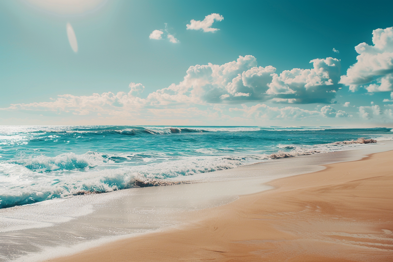 Image gratuite Plage baignée de soleil 6