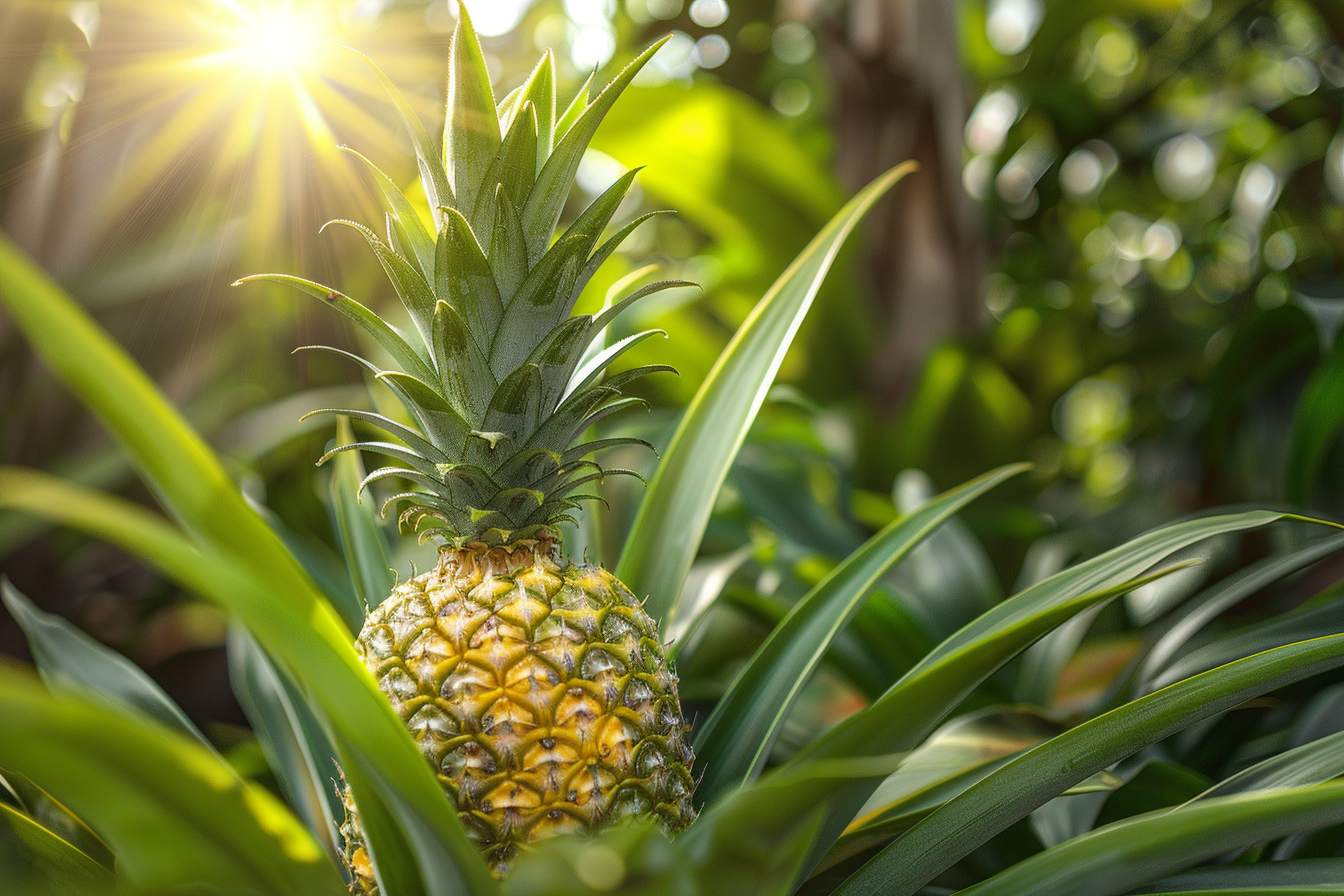 Image gratuite Plante d&rsquo;ananas dans un jardin tropical 5
