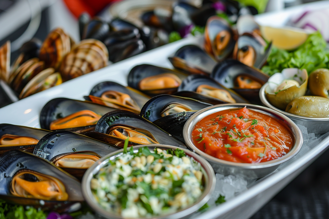 Image gratuite Plateau de moules élégant 1