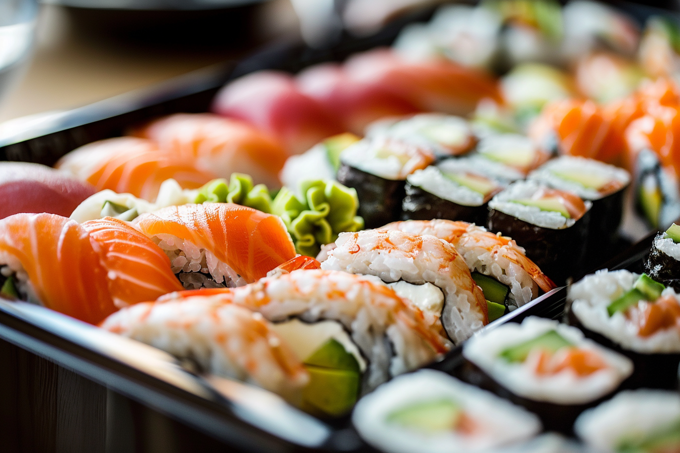 Image gratuite Plateau de sushis dans cuisine contemporaine 4