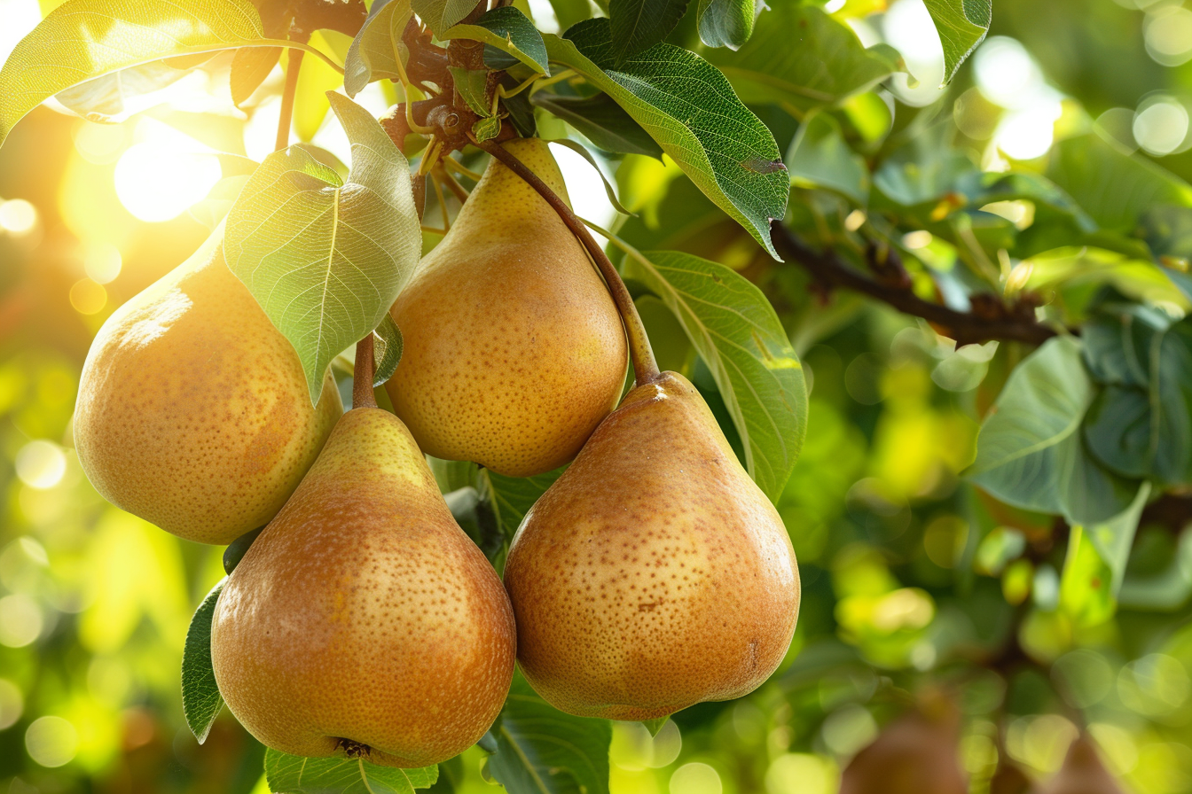 Image gratuite Poires dans un verger ensoleillé 1