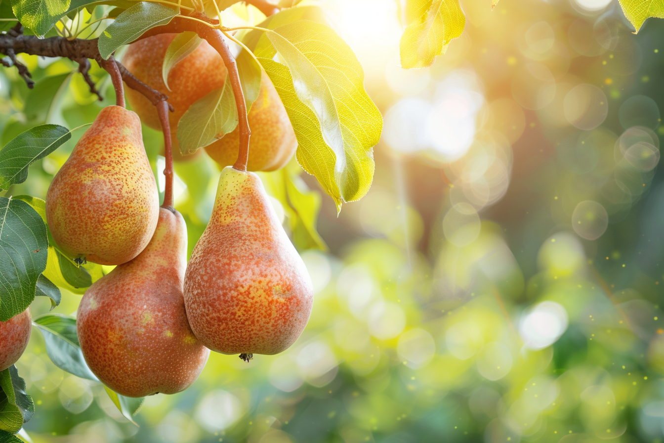 Image gratuite Poires dans un verger ensoleillé 2