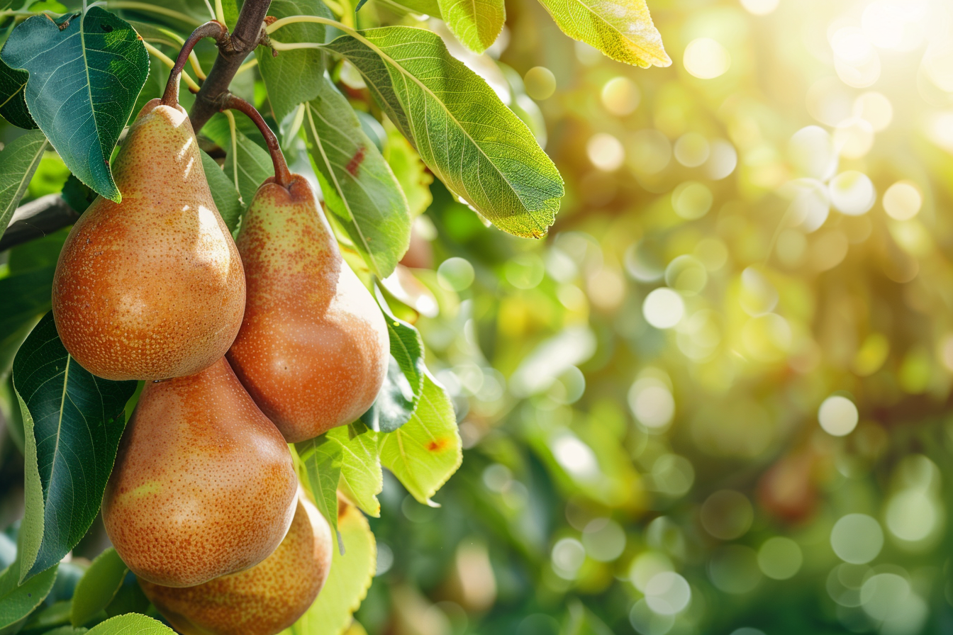 Image gratuite Poires dans un verger ensoleillé 4