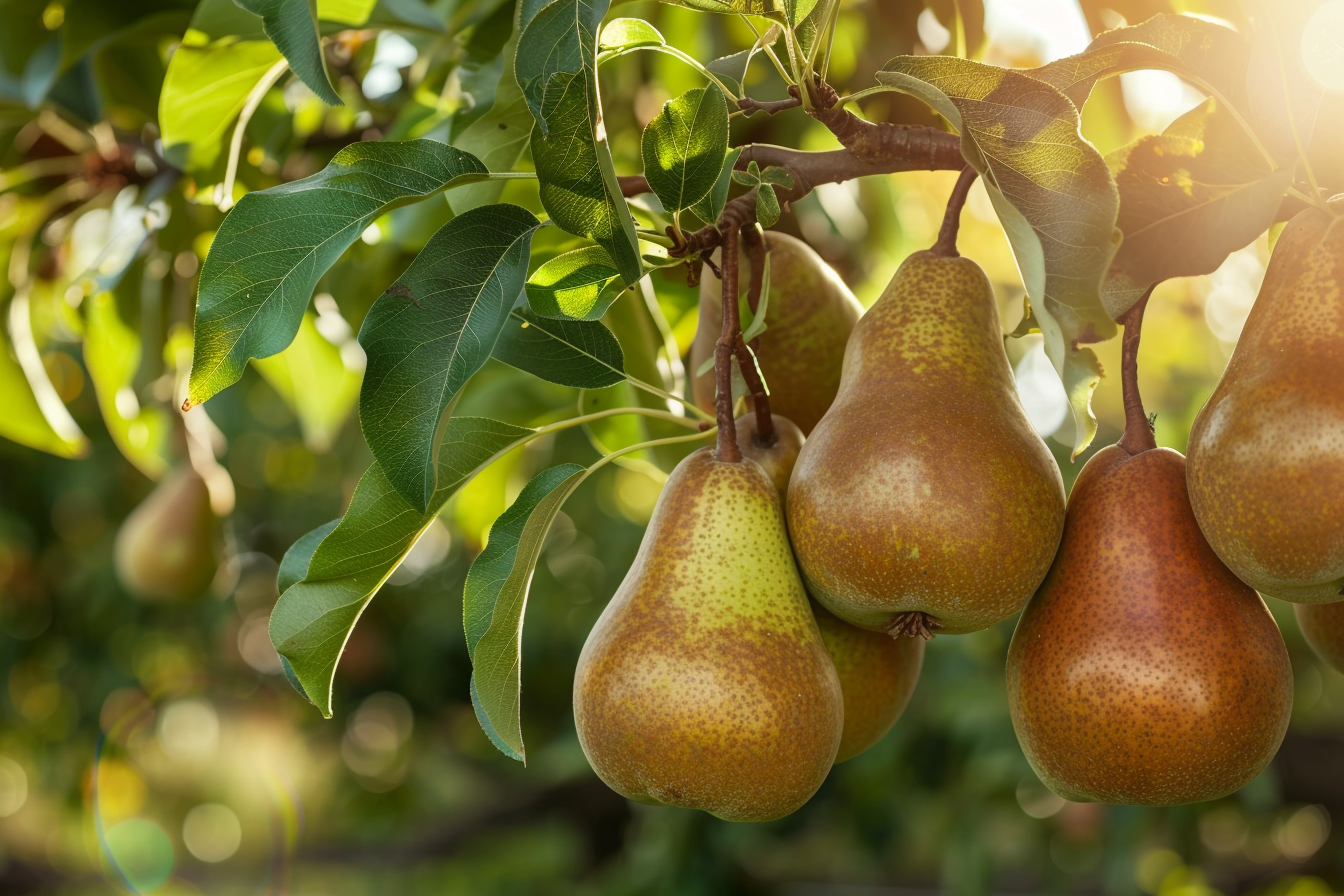 Image gratuite Poires dans un verger ensoleillé 6