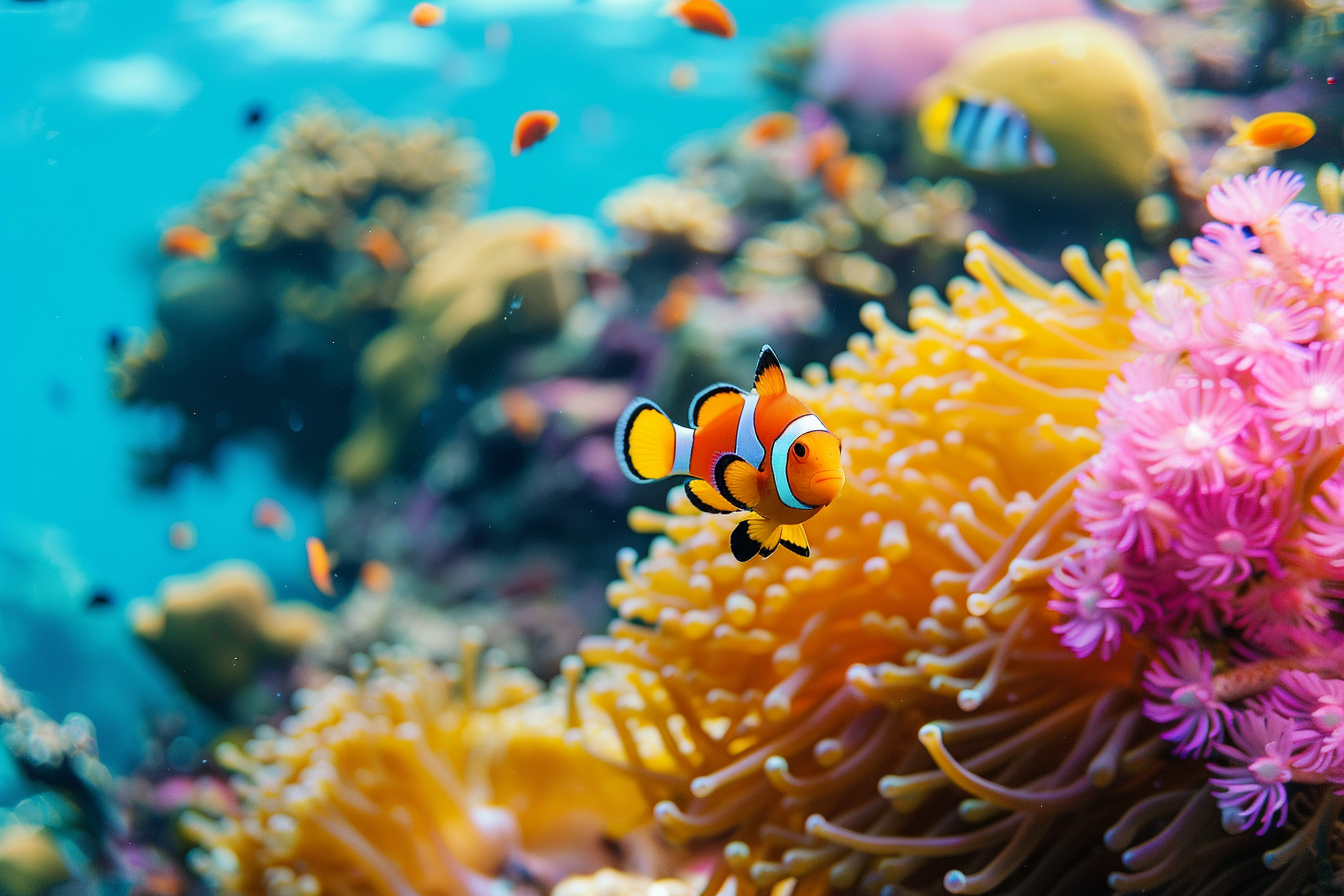 Image gratuite Poisson-clown et coraux 2