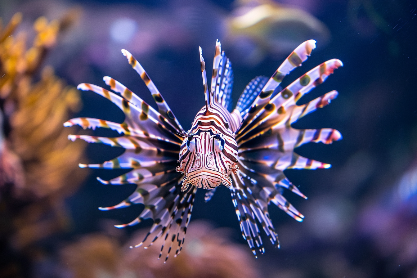 Image gratuite Poisson-lion défensif 1