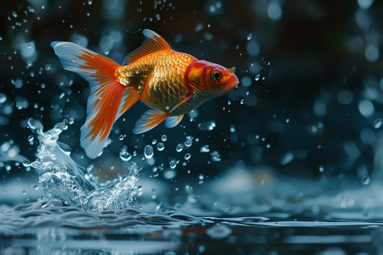 Image gratuite Poisson rouge sautant hors de l&rsquo;eau 2