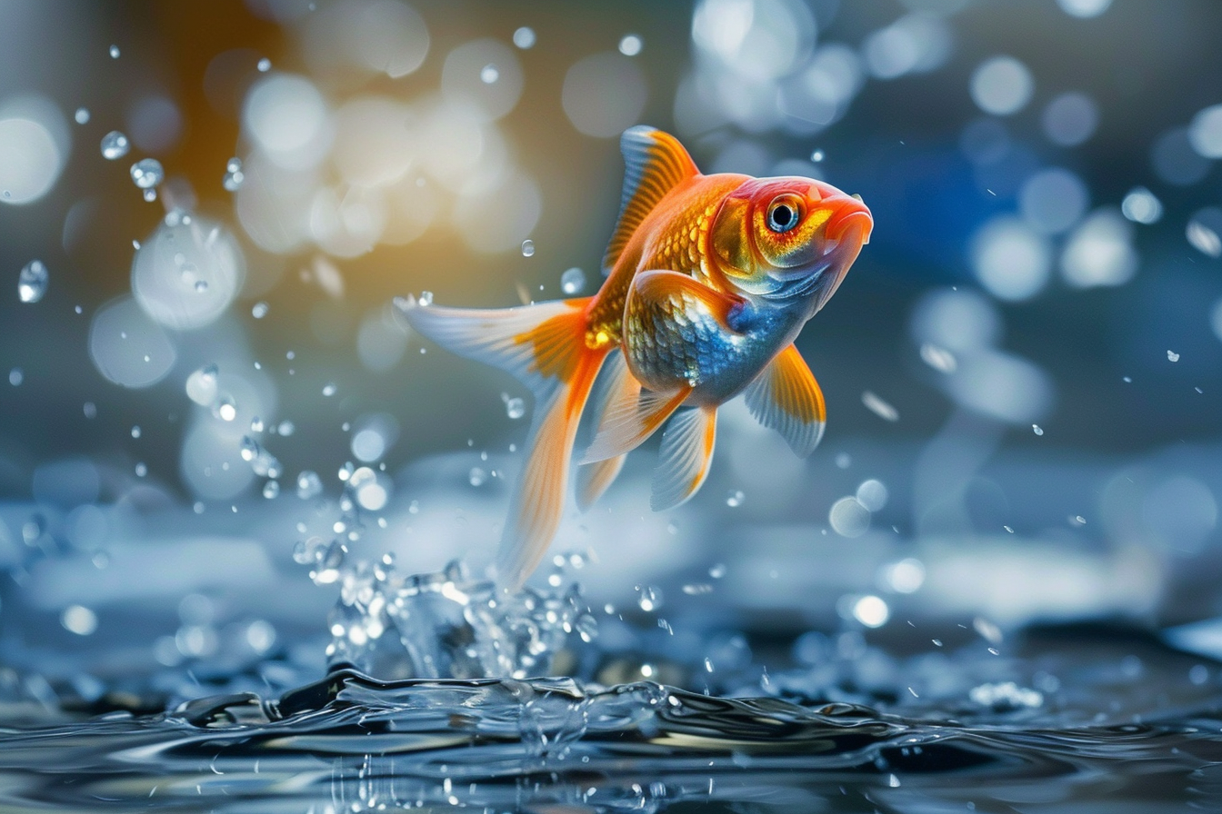 Image gratuite Poisson rouge sautant hors de l&rsquo;eau 3