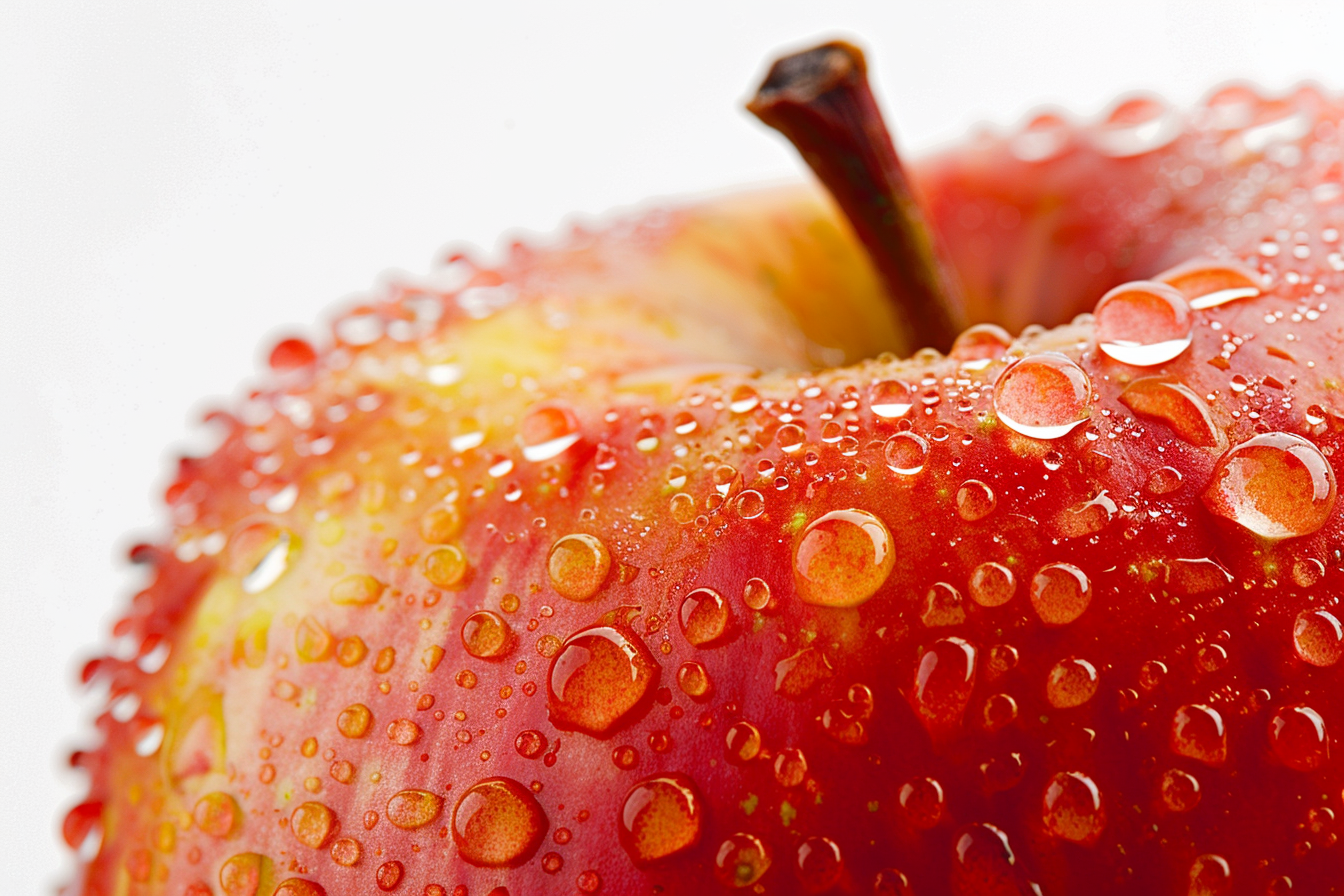 Image gratuite Pomme avec gouttelettes d&rsquo;eau 1