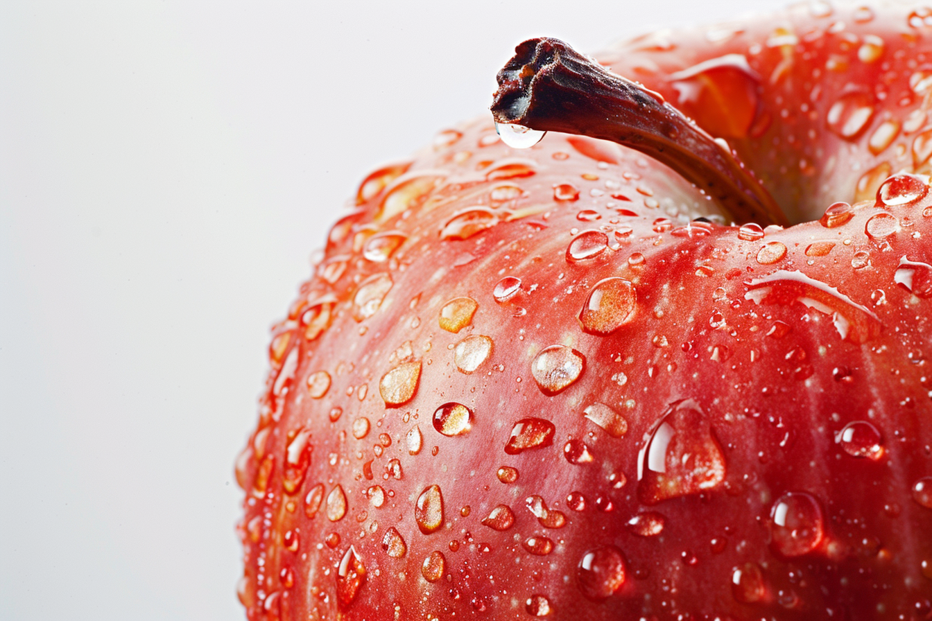 Image gratuite Pomme avec gouttelettes d&rsquo;eau 11