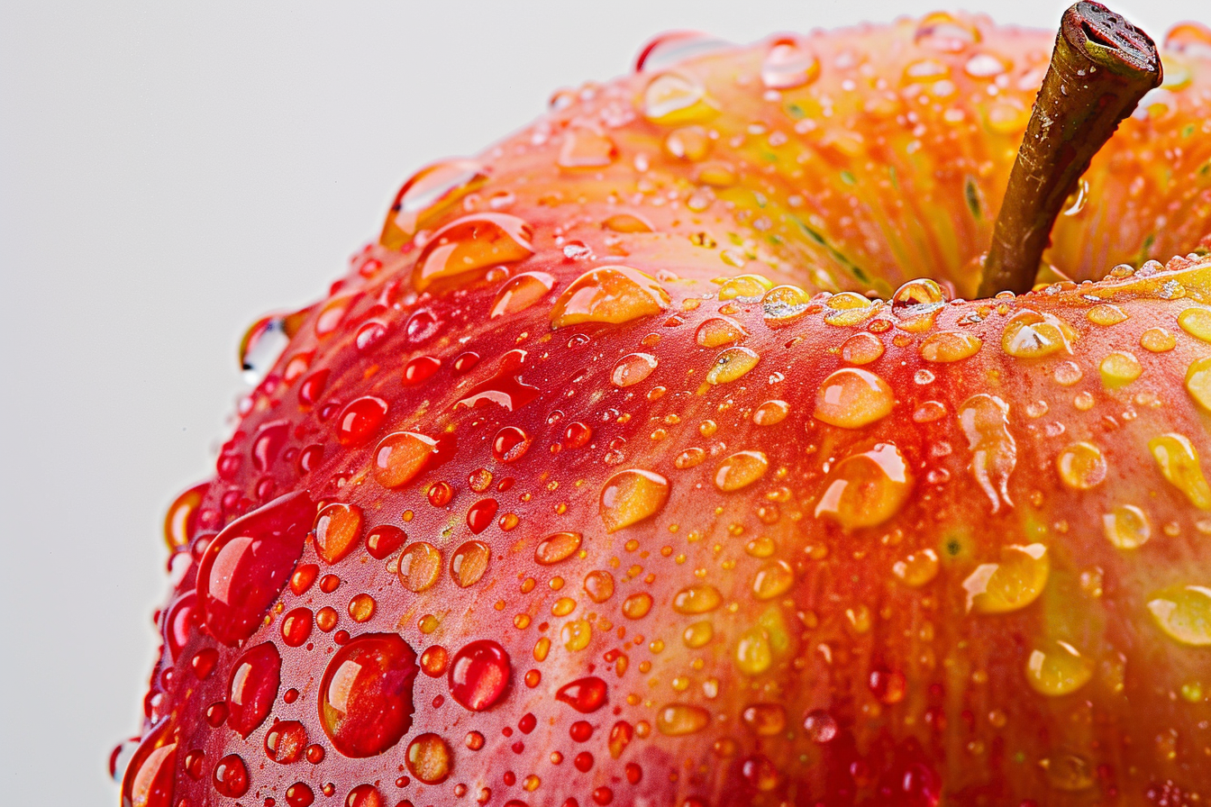 Image gratuite Pomme avec gouttelettes d&rsquo;eau 4