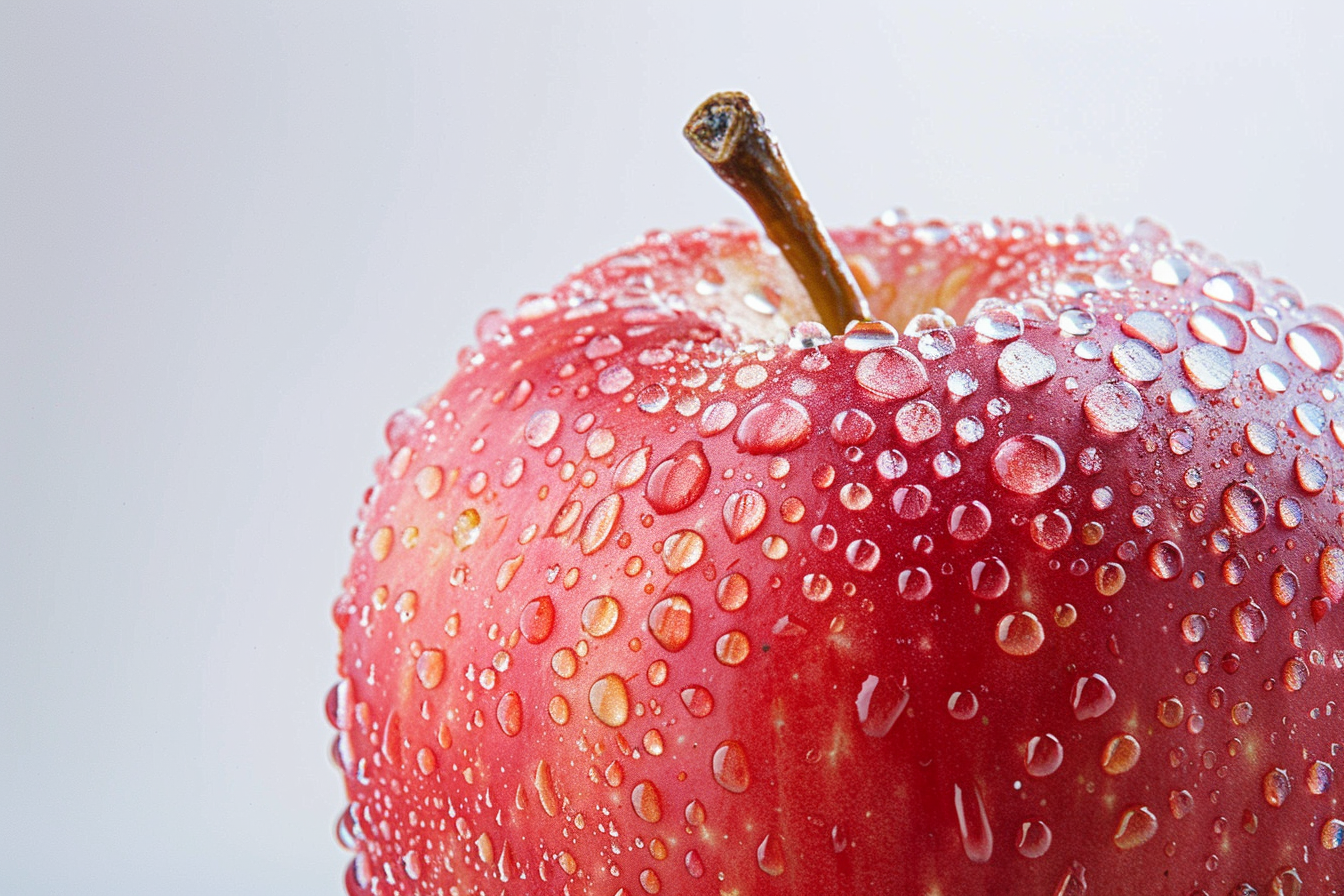 Image gratuite Pomme avec gouttelettes d&rsquo;eau 6