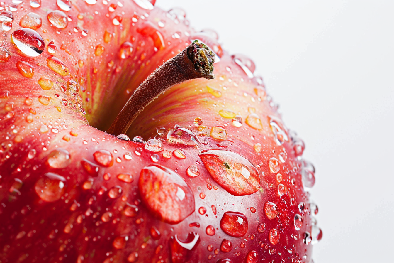 Image gratuite Pomme avec gouttelettes d&rsquo;eau 7