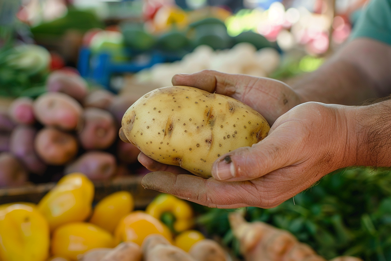 Image gratuite Pomme de terre au marché fermier 1