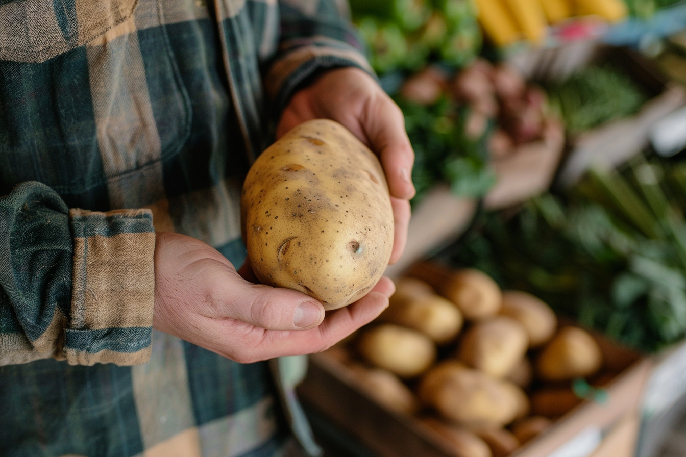Image gratuite Pomme de terre au marché fermier 3