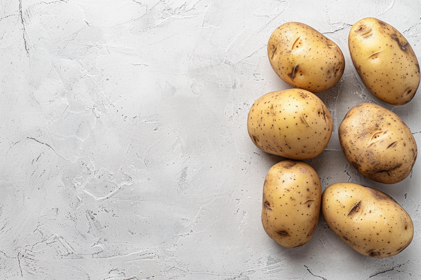 Image gratuite Pomme de terre sur fond blanc 1