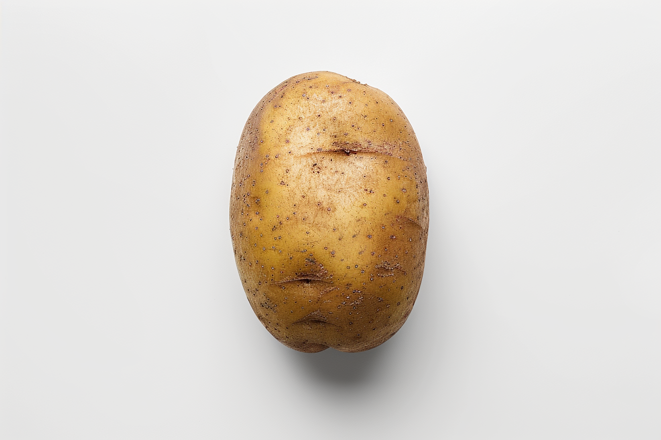 Image gratuite Pomme de terre sur fond blanc 2