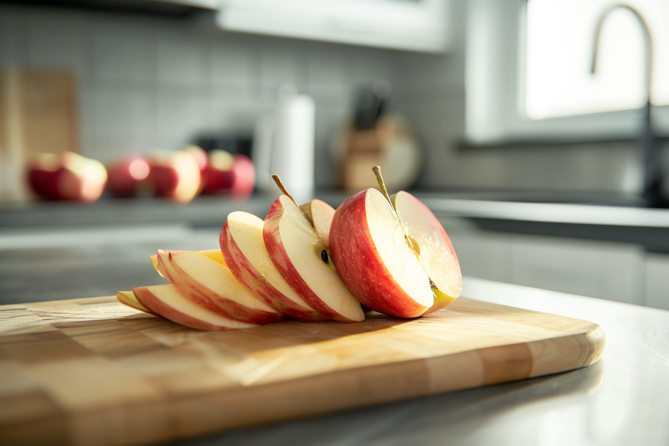 Image gratuite Pomme tranchée en cuisine moderne 10