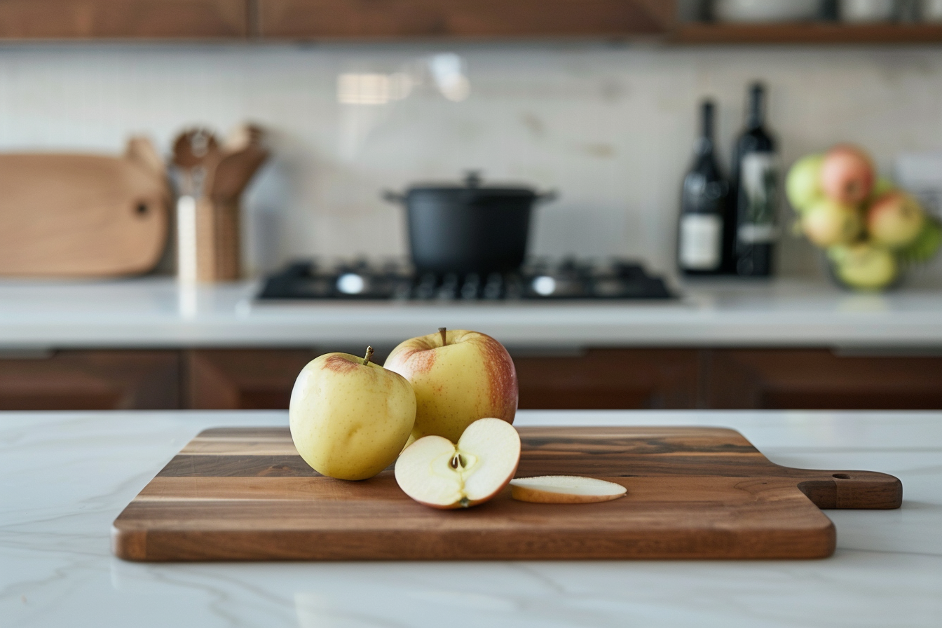 Image gratuite Pomme tranchée en cuisine moderne 3