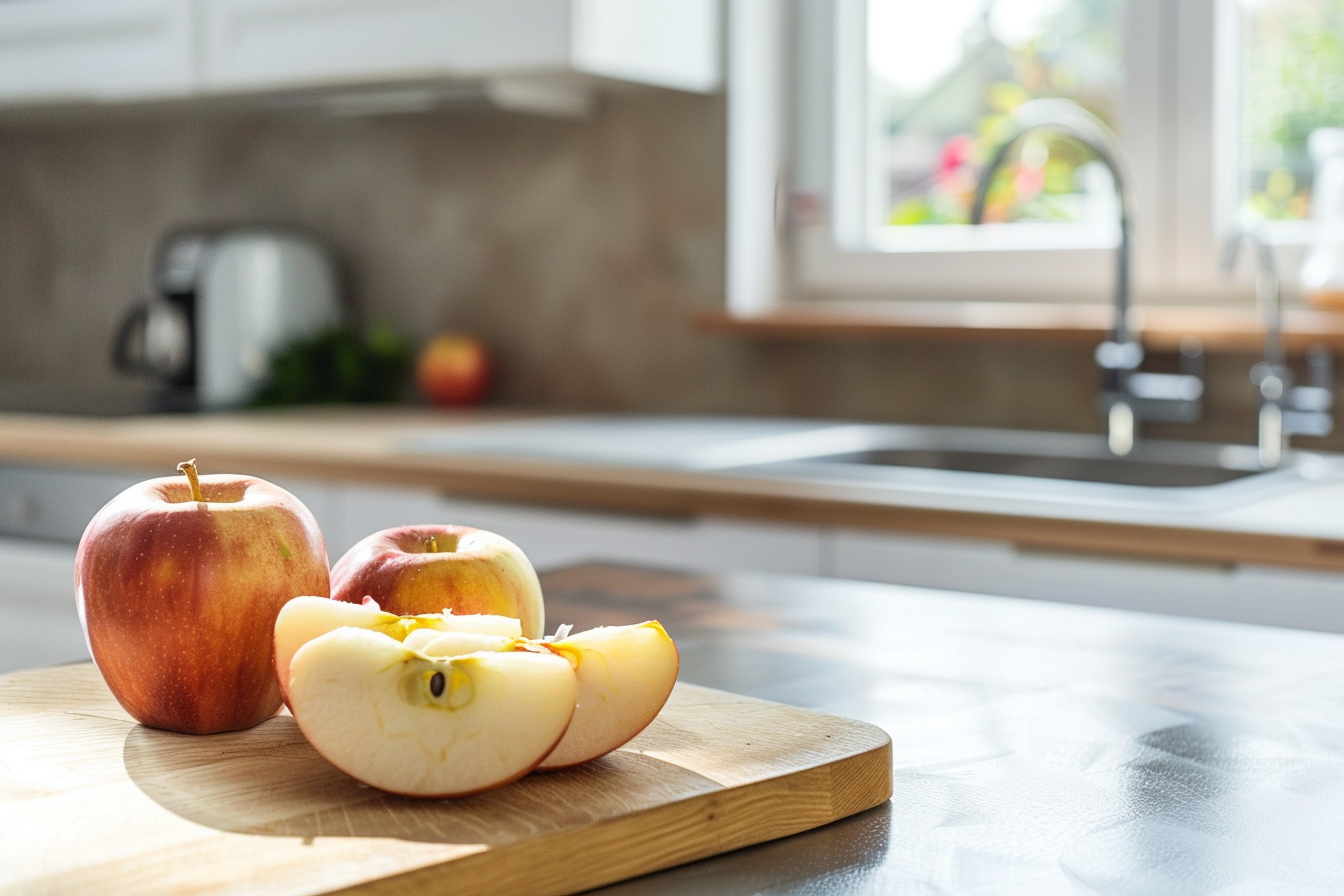 Image gratuite Pomme tranchée en cuisine moderne 5