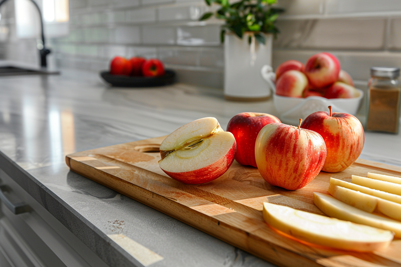 Image gratuite Pomme tranchée en cuisine moderne 6