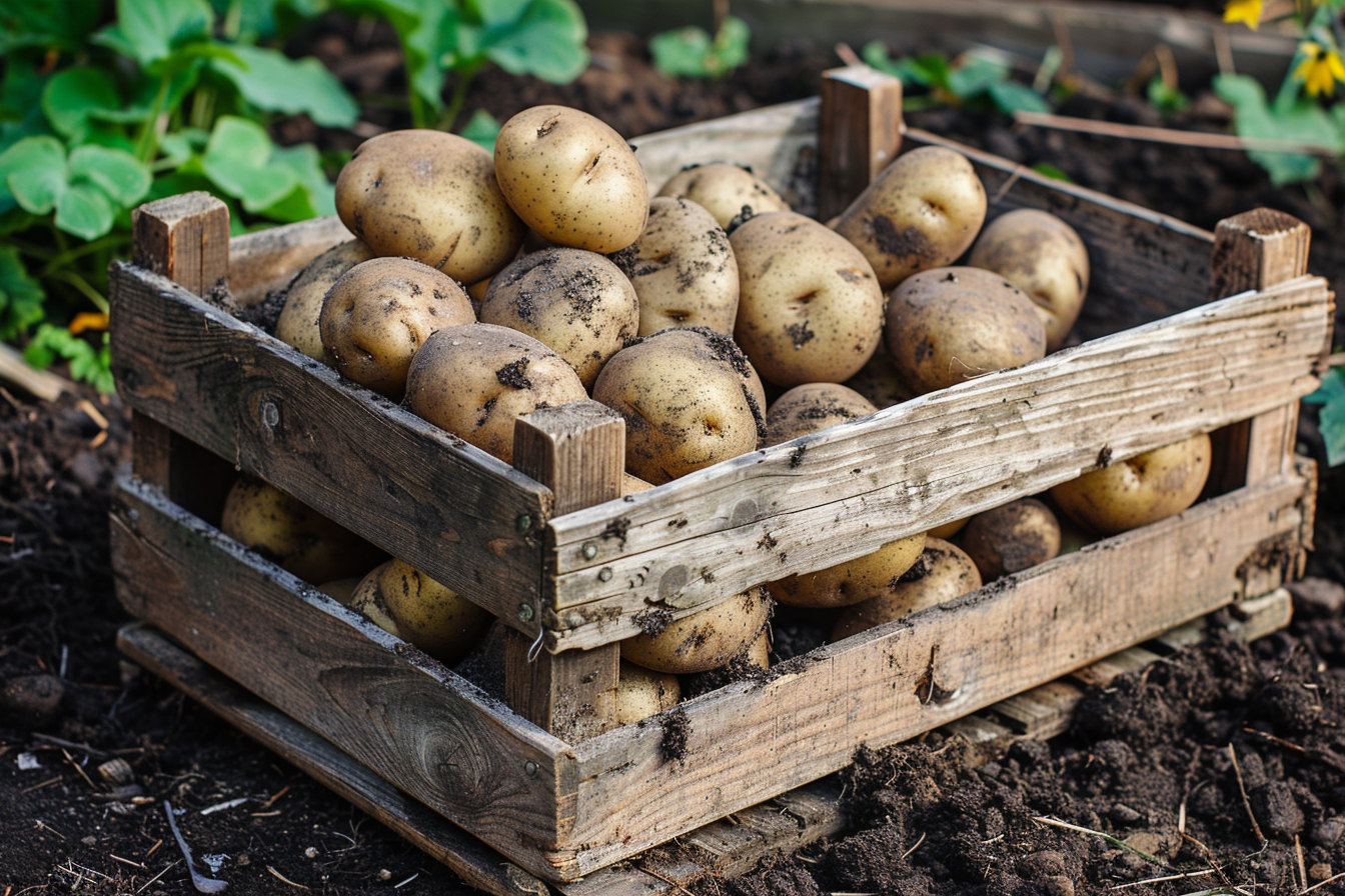 Image gratuite Pommes de terre fraîches à la ferme 1