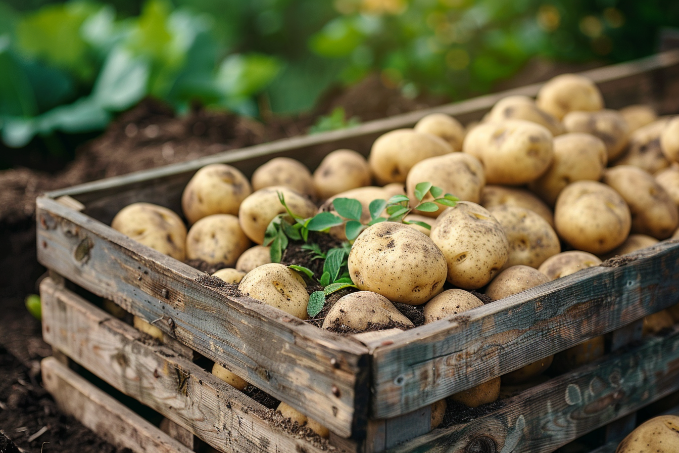 Image gratuite Pommes de terre fraîches à la ferme 2